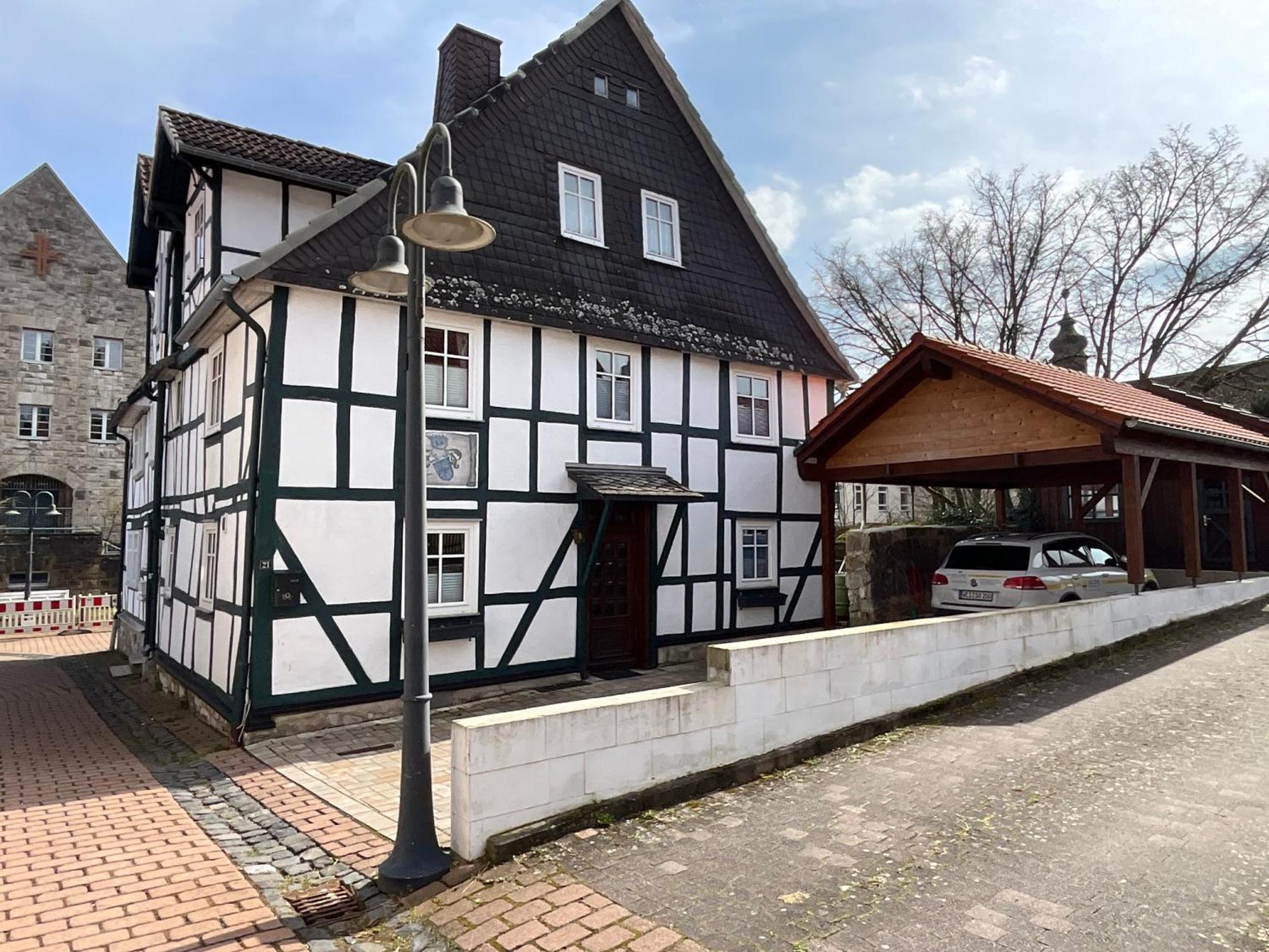 Urig, Gemuetliches Fachwerkhaus Villa Korbach Bagian luar foto