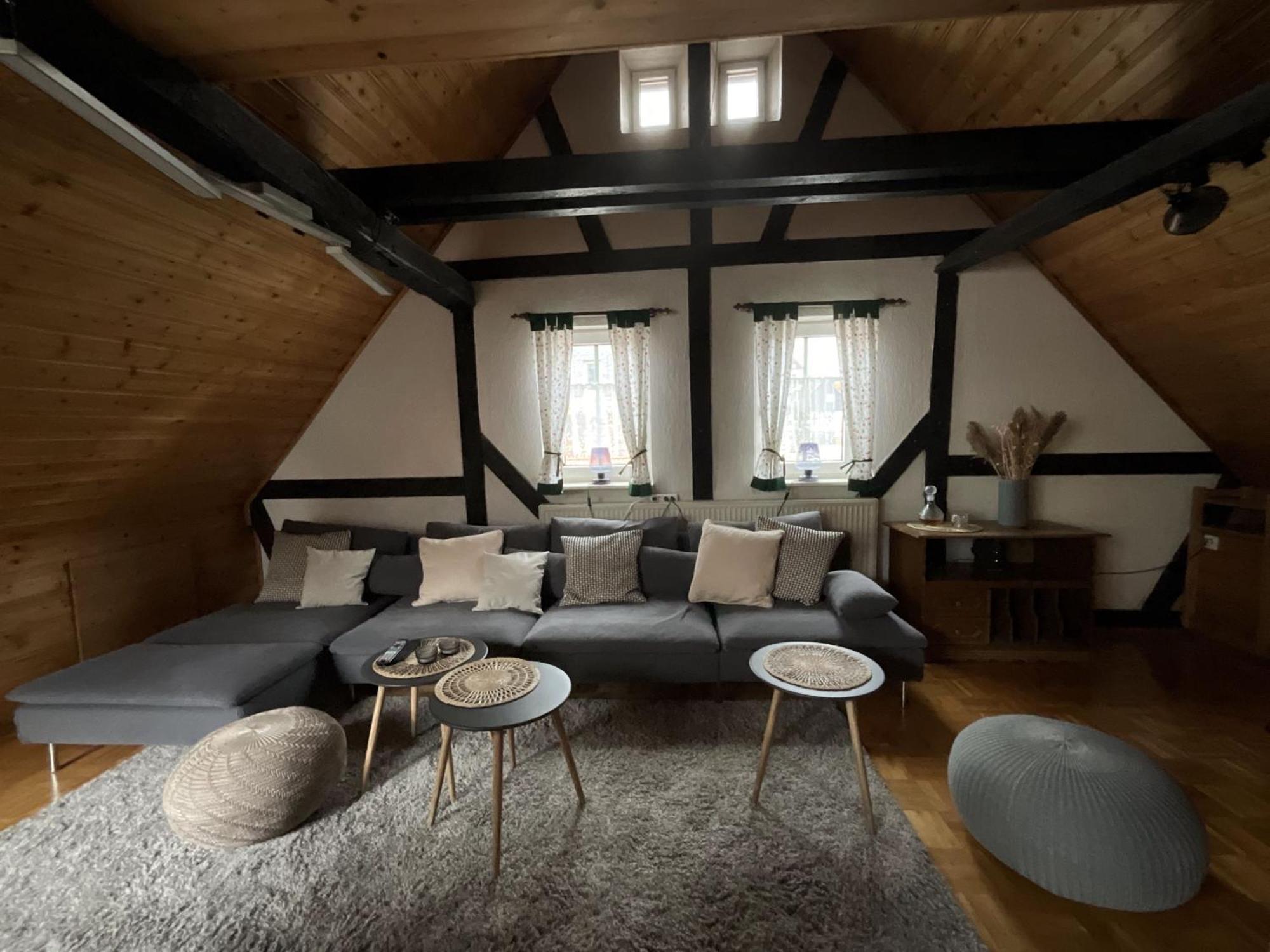 Urig, Gemuetliches Fachwerkhaus Villa Korbach Bagian luar foto